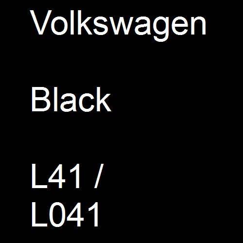 Volkswagen, Black, L41 / L041.